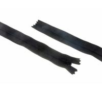 Fermeture éclair YKK en nylon à extrémité fermée pour robe - Noir - 25 cm