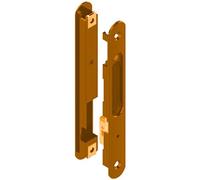 Fermeture encastrée double silène brun 1247 mat - LA CROISEE DS - DS6795-097