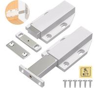 Fermeture magnétique à pression pour grandes portes et tiroirs - Système « Push to Open » (lot de 2)