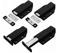 Fermeture Push to Open Aimant Loquet Magnetique Verrou Poussoir Porte 4 Pièces Amortisseur Porte Placard Push Open pour Armoire Tir
