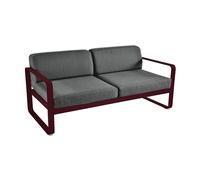 Fermob Canapé deux places BELLEVIE - B9 cerise noire - gris graphite