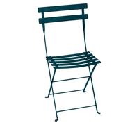 Fermob Chaise de jardin pliante Bistro – Bleu Acapulco