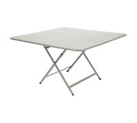 Fermob Table pliante CARACTÈRE - A5 gris argile - carré, 128 x 128 cm