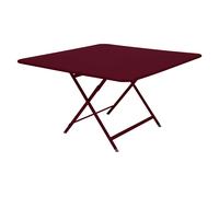Fermob Table pliante CARACTÈRE - B9 cerise noire - carré, 128 x 128 cm
