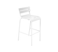 Fermob Tabouret de bar LUXEMBOURG avec dossier - 01 blanc coton