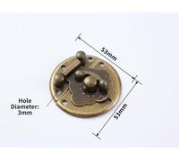 Fermoir de Coffre pour en Alliage de Zinc 50mm pour rétro Fermoir(53mm) | Alliage de zinc pour robuste, finition pour bronze antique, motif géométrique orné, taille 50x50mm, pour charme intemporel