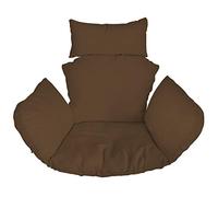 Ferocity Suspendu Hamac Chaise Coussins, Imperméable Siège de Chaise Rembourrage pour Patio Jardin, Balançoire Panier Suspendu Coussin de Siege, Marron Brown [114]