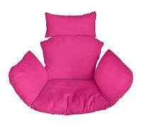 Ferocity Suspendu Hamac Chaise Coussins XXL, Imperméable Siège de Chaise Rembourrage pour Patio Jardin, Balançoire Panier Suspendu Coussin de Siege, Rose [114]