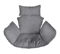 Ferocity Suspendu Hamac Chaise Coussins XXL, Imperméable Siège de Chaise Rembourrage pour Patio Jardin, Balançoire Panier Suspendu Coussin de Siege, Gris Flax [114]