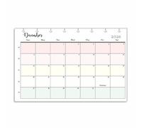 FeroniArt Recharges pour calendrier mensuel 2026 pour 9 disques, format classique, compatible avec Happy Planner ARC et TUL (pastel, 9 disques)