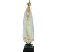 Ferrari & Arrighetti Statue Notre-Dame de Fatima Peinte à la main (environ 20 cm)