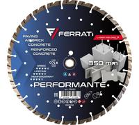 Ferrati Performante 350 mm Disque à tronçonner diamanté