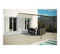 Concept Usine Tonnelle murale Ferrato 11,44 m² en aluminium Gris