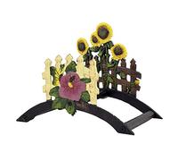 Ferrestock FSKPM012 Porte-tuyaux Mural modèle tournesols décoratifs fabriqué en Fer forgé Peint en Couleur avec Espace suffisant pour Enrouler Un Tuyau