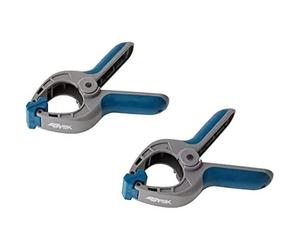 Ferrestock FSKPRS001 Lot de 2 pinces de serrage à ressort Poignée antidérapante Mâchoires rotatives Ressort extra fort Ouverture