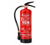 FERRETELIX® Extincteur 6 kg Poudre ABC Haute Efficacité 34A 233B + Support Mural - Fabrication 2026 - Sécurité Incendie Professionnelle