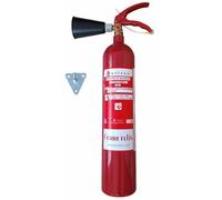FERRETELIX® Extincteur CO₂ 2 kg + Diffuseur et Support Mural - Sans Résidus - Idéal pour Matériel Électrique - Fabrication 2026