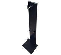 FERRETELIX® Support de pied extincteur 6 kg ABC et 2 kg CO2 compatible avec les deux types d'attelage mural couleur noire