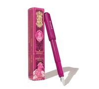 Ferris Wheel Press Stylo plume carrousel | Corps en mélange acrylique | Capuchon de verrouillage hermétique | Little Miss Jubilee | Rose foncé | Plume moyenne