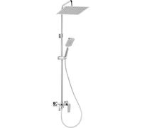 Ferro Algeo Square ensemble de douche mural oui chrome NP80-BAQ13U