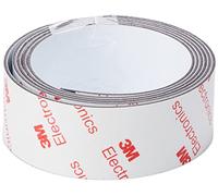 Ferroflex® 25mm de Large 3M Auto-Adhésif et Brillant Bande Ferreuse Blanche Pour Les Murs, Créant Des Aimants Surfaces Instantanées Attirera á - 1 Mètre de Longueur