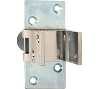 Ferrure de porte battante, arrêt 90°, TS 25 - 30 mm, laiton nickelé | ferrure pour porte battante