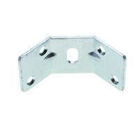 Ferrure de table acier 5 trous sans retour 250Z250 - 53 x34,5 x 2,5 mm LUDMANN