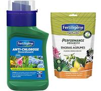 Fertiligene 8113 Anti Chlorose Reverdissant Liquide 250 ml & FERTILIGENE Engrais Agrumes, Plantes Méditerranéennes Performance Organics, 700gr