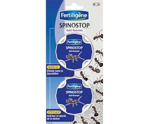 FERTILIGÈNE Boîte Anti-Fourmis Spin - Action Radicale & Durable - Élimine le Nid et la Reine - Intérieur & Extérieur - Pack de 2 Boîtes (2x10g)