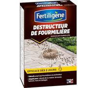 Fertiligène Destructeur de Fourmilières - Action Choc 48h - Jusqu'à 20 Nids Éliminés - Poudrage ou Arrosage - Matière Active d'origine Végétale - 400g
