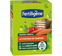 FERTILIGENE FACOMP12 - Engrais Végétal Activateur de Compost 1,2 kg - Accélère la décomposition des déchets types légumes et fruits - Pour un compost riche en éléments nutritifs - Jusqu'à 2m² environ