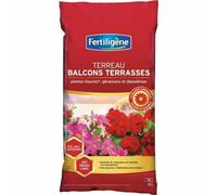 Fertiligène – Terreau Balcons & Terrasses FBAL6P – Stimule croissance, facilite enracinement – 6 L