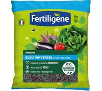 FERTILIGENE FBLEUBIO6 - Engrais Bleu Universel 6 kg - Floraison et récoltes abondantes - Nourrit jusqu'à 3 mois - Pour 240m²