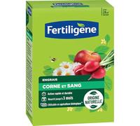 FERTILIGENE FCOSAN12 - Engrais Corne et Sang 1,2 kg - Action rapide et durable - Nourrit jusqu'à 3 mois - Jusqu'à 24m² fertilisées - Idéal pour plantation du potager, des fleurs, arbustes, ornements