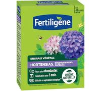 FERTILIGENE FEGHOR12 - Engrais Végétal Hortensias, Rhododendrons, Camélias 1,2 kg - Fleurs plus abondantes -Seulement 1 application en 3 mois -Jusqu'à 48 plantes - Produit 100% naturel avec zéolite