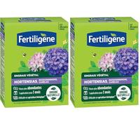 FERTILIGENE FEGHOR650 - Engrais Végétal Hortensias, Rhododendrons, Camélias 650 g - Fleurs plus abondantes -Seulement 1 application en 3 mois -Jusqu'à 26 plantes - Produit 100% naturel avec zéolite