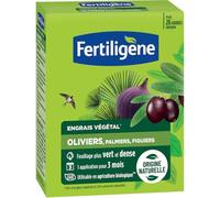 FERTILIGENE FEGOLI650 - Engrais Végétal Oliviers, Plamiers, Figuiers 650 g - Un feuillage plus vert et dense -Seulement 1 application en 3 mois - Jusqu'à 26 arbres - Produit 100% naturel avec zéolite