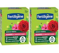 FERTILIGENE FEGROS12 - Engrais Végétal Rosiers et Arbustes à Fleurs 1,2 kg - Une floraison plus abondante - Seulement 1 application en 3 mois - Jusqu'à 48 pieds - Produit 100% naturel avec zéolite