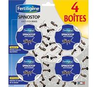 FERTILIGENE KB HOME DEFENSE Boîtes Appâts Anti-Fourmis - Destruction Radicale de la Fourmilière - Action Larves et Adultes - Usage Intérieur et Extérieur - Lot de 4