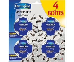 Fertiligène KB Home Defense Boîtes Appâts Anti-Fourmis - Destruction Radicale de la Fourmilière - Action Larves et Adultes - Usage Intérieur et Extérieur - Lot de 4