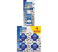 Fertiligène Kit Anti-Fourmis Complet - Gel Anti-Fourmis 30 g + 4 Boîtes Appâts - Élimine Le Nid et la Reine - Action Longue Durée Intérieur et Extérieur