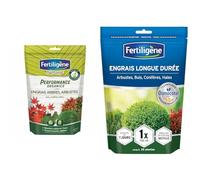 FERTILIGENE NATUREN POEARB7 - Engrais Granulés Performance Organics Arbres, Arbustes, Buis & FERTILIGENE OSCABN - Engrais Granulés Longue Durée Osmocote Max Arbustes, Buis, Conifères 700 g