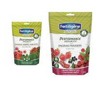 FERTILIGENE NATUREN POEARB7 - Engrais Granulés Performance Organics Arbres, Arbustes, Buis & NATUREN POEFR7 - Engrais Granulés Performance Organics Fraisiers, Petits Fruits UAB 700 g