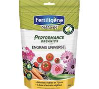 FERTILIGENE NATUREN POEUN7 - Engrais Performance Organics Universel UAB 700 g - Résultats dès 1 semaine - Plantes ornementales et potagères - Avec extraits végétaux enrichi en guano marin - Pour 28m²