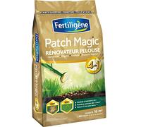 FERTILIGÈNE Patch Magic Rénovateur de Pelouse 3,6kg - Formule 4-en-1 : Semences, Engrais, Support & Fixateur - Pousse en 4 Jours - Pour 16 m²