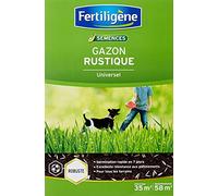 Fertiligène Semences de gazon Rustique Universel RUST35 – Premières pousses en 1 semaine – 875 g
