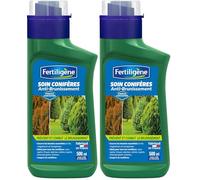 FERTILIGÈNE Soin Anti-Brunissement Conifères & Haies - Action Triple Carence (Fer, Magnésium, Manganèse) - Préventif & Curatif - Liquide 500 ml (Lot de 2)