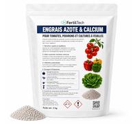 FertilTech Engrais Azote & Calcium 5 kg Engrais Calcium pour Potager, Tomates, Légumes, Arbres Fruitiers, Fleurs et Plantes Ornementales | Fertigation, Arrosage, Carences Calcium