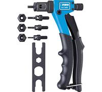 Fervi 0469 Riveteuse pour inserts filetés de M3 à M6, Cyan/Noir