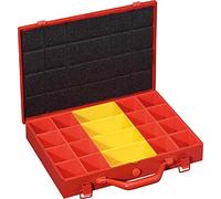 Fervi Valise en métal rangement 20 compartiments 0423/1